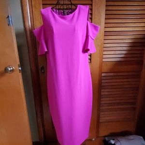 Pink Calvin Klein dress